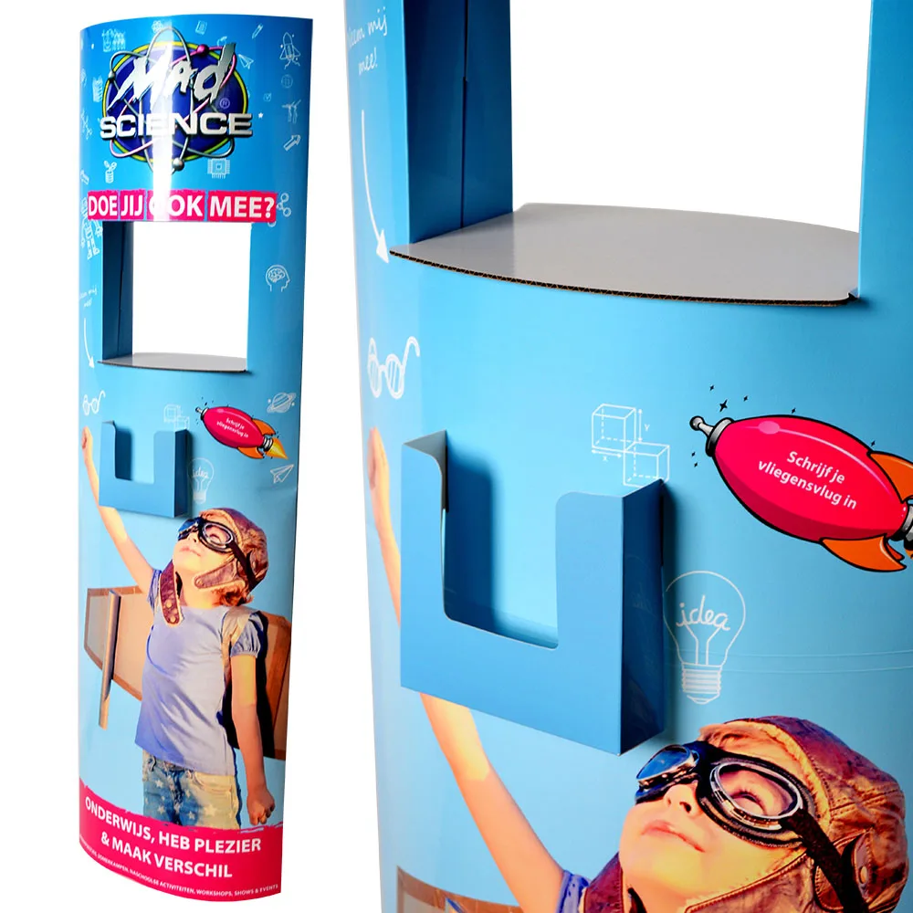 Promotional Curved Top Pop Up Banner Stand,Cardboard Banner Stand Buy