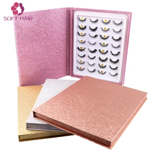Wholesale Eyelash Vendor 16 pairs 5D Mink Eyelashes 25mm Mink Lashes Custom Packaging Box Lashes Book 2