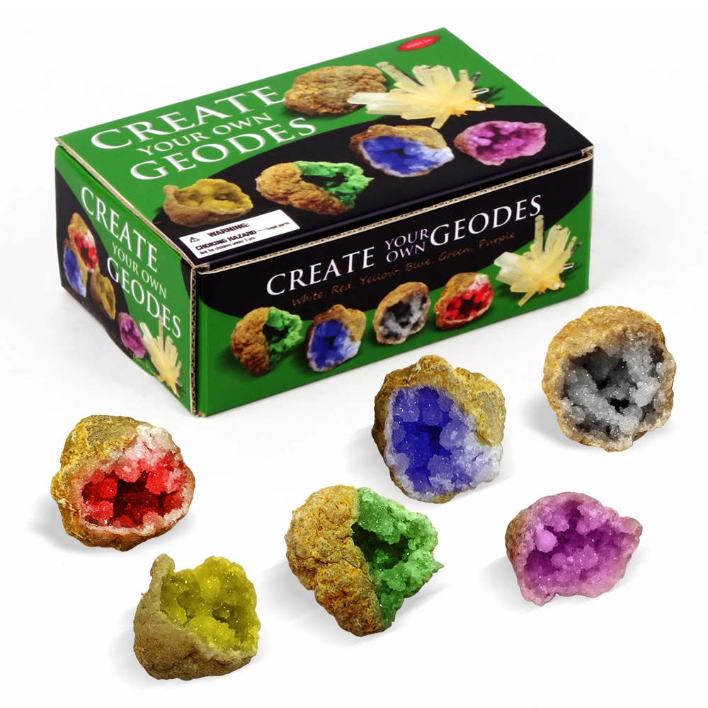 Gem Toysc Collection Geodesic Dome Tent Create Your Own Geodes,24 Pcs