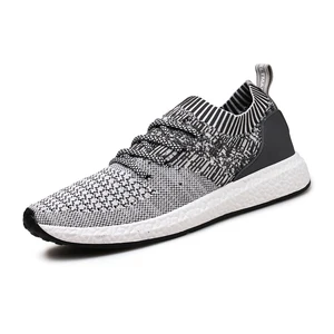 2019 Hot sale knit fabric sports running shoe for men