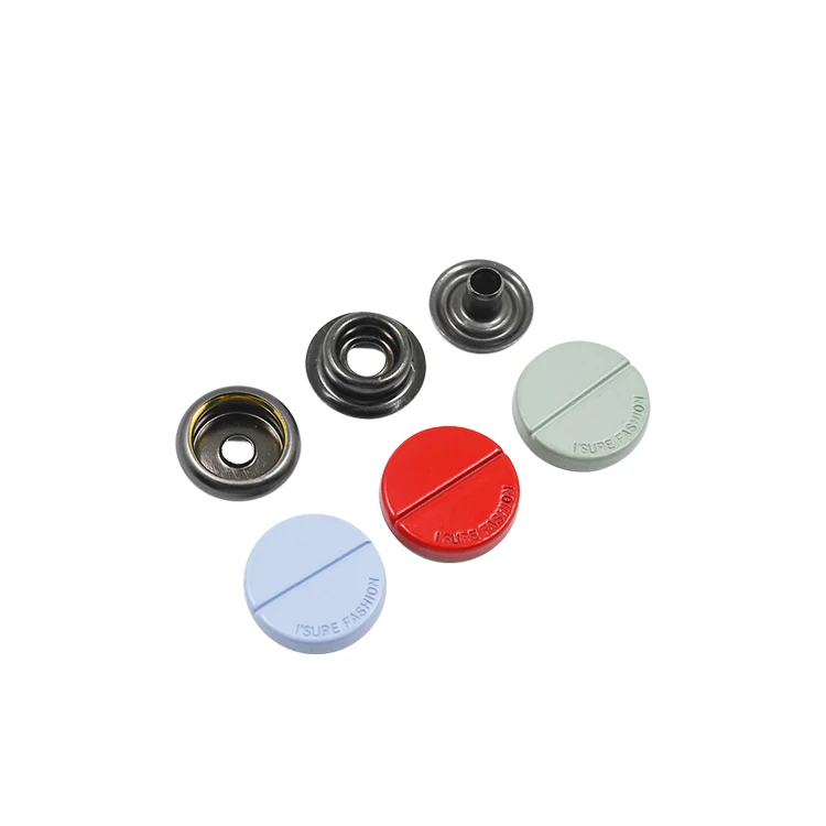 

custom rubber paint zinc alloy metal snap button for leather jacket, Could be customized