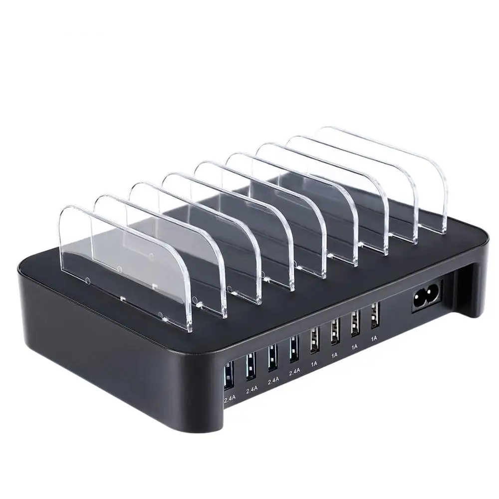

For Cell Phone Tablet 8 Ports Fast Charging USB Charging Station