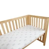 Housbay Newborn Mattress Cover Sleeping Bear Pattern Fit 95% Baby Crib 100% Cotton Soft Touch Baby Bedding Set Baby Flat Sheet