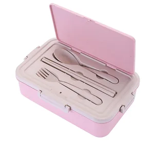 Image of Sealed and insulated crisper Microwavable Plastic biodegradable takeaway Fast Food Bowl Food Containers Bento Lunch Box with lid