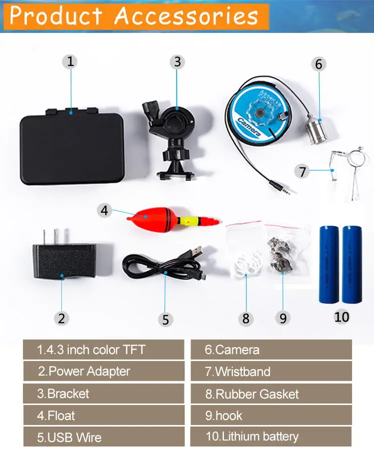1000tvl stainless steel lens video dvr night vision fish finder underwater ice fishing camera .jpg