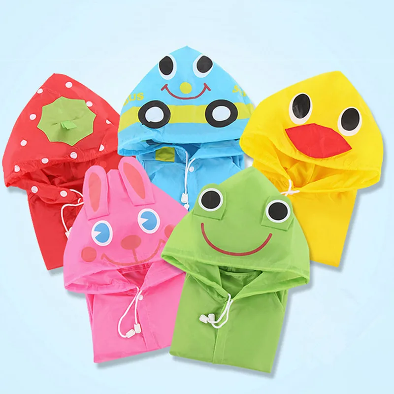 

Cartoon Animal Style Waterproof Kids PVC Raincoat For Children Rainwear Student Poncho raincoat