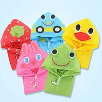 

Cartoon Animal Style Waterproof Kids PVC Raincoat For Children Rainwear Student Poncho raincoat