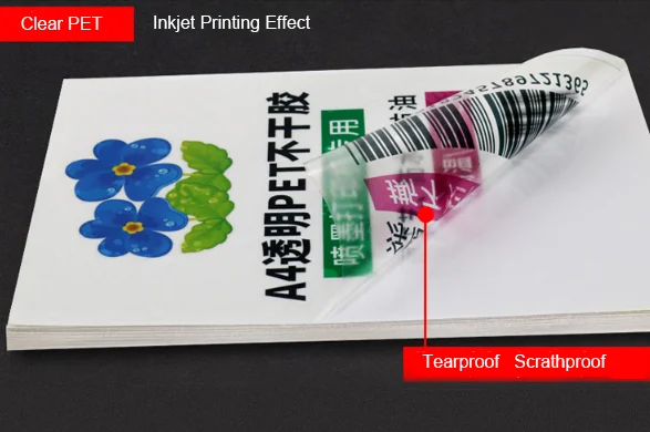 Hot sell inkjet adhesive back matt white photo paper