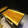 Factory directly sell Vintage Parquet Table Top Solid Wood Dining For Restaurant&amp Cafe