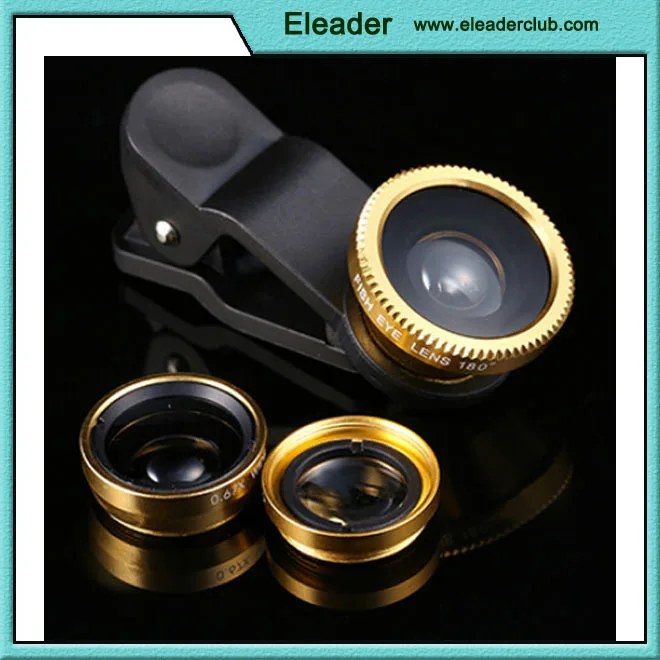 Buy in Bulk 3 in 1 Universal Fish Eye & Macro Clip Camera Lens Kit for
iPhone 6 5 4 ipad Samsung HTC and Most smartphones