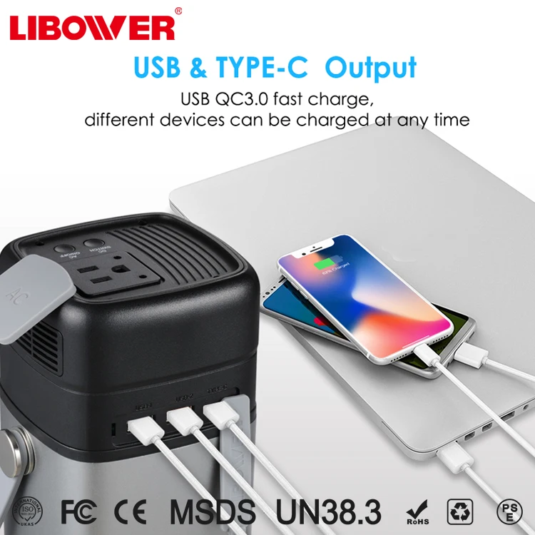 Outdoor Waterproof Cellphone Solar Charger 62400Mah Portable Solar Power Bank 220 portable power - ANKUX.COM
