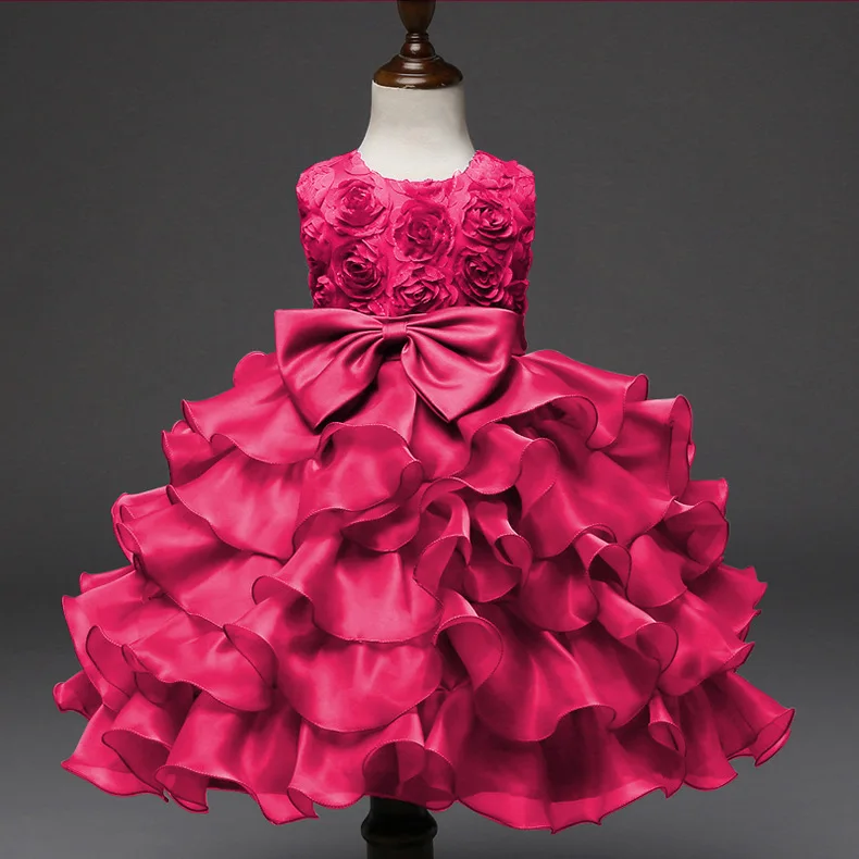 

Girl Dress Kids Ruffles Lace Party Wedding Dresses Fairy Princess dresses, Colorful