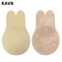 

Women Intimate bralett plain dyed silicone self sticky gel push up women invisible silicone bra nipple cover One Piece brallete