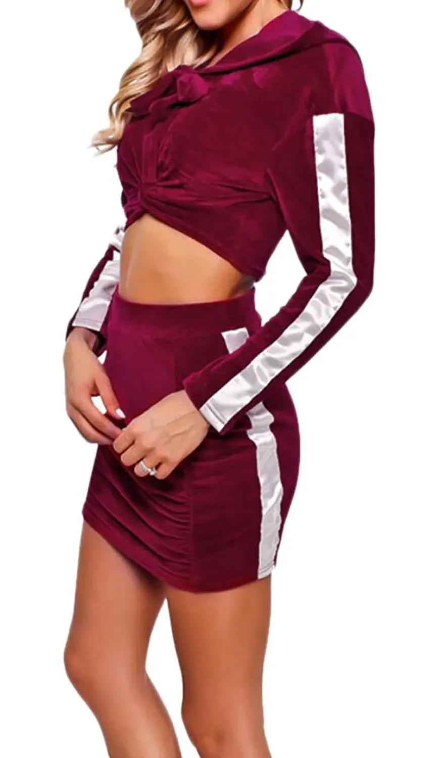 velour tracksuit skirt