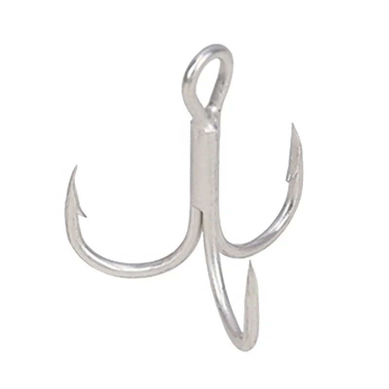 

Wholesale fly fishing three anchor hooks for fishing, Silver