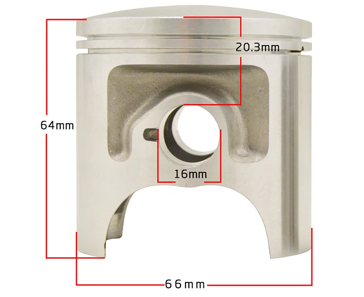 Cheapest Dt200 Motorcycle Spare Parts Piston Ring Piston Kit For