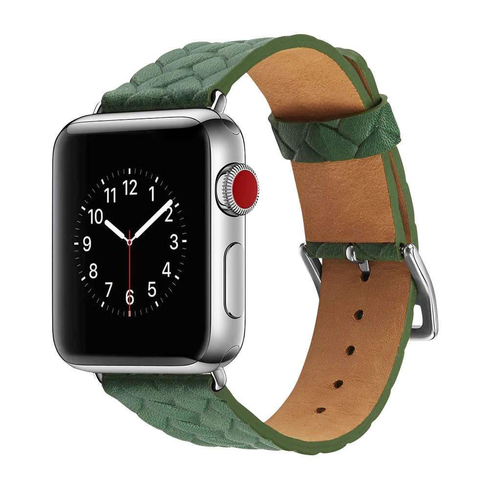 

Genuine Leather wristwatch band for Apple iwatch series 4