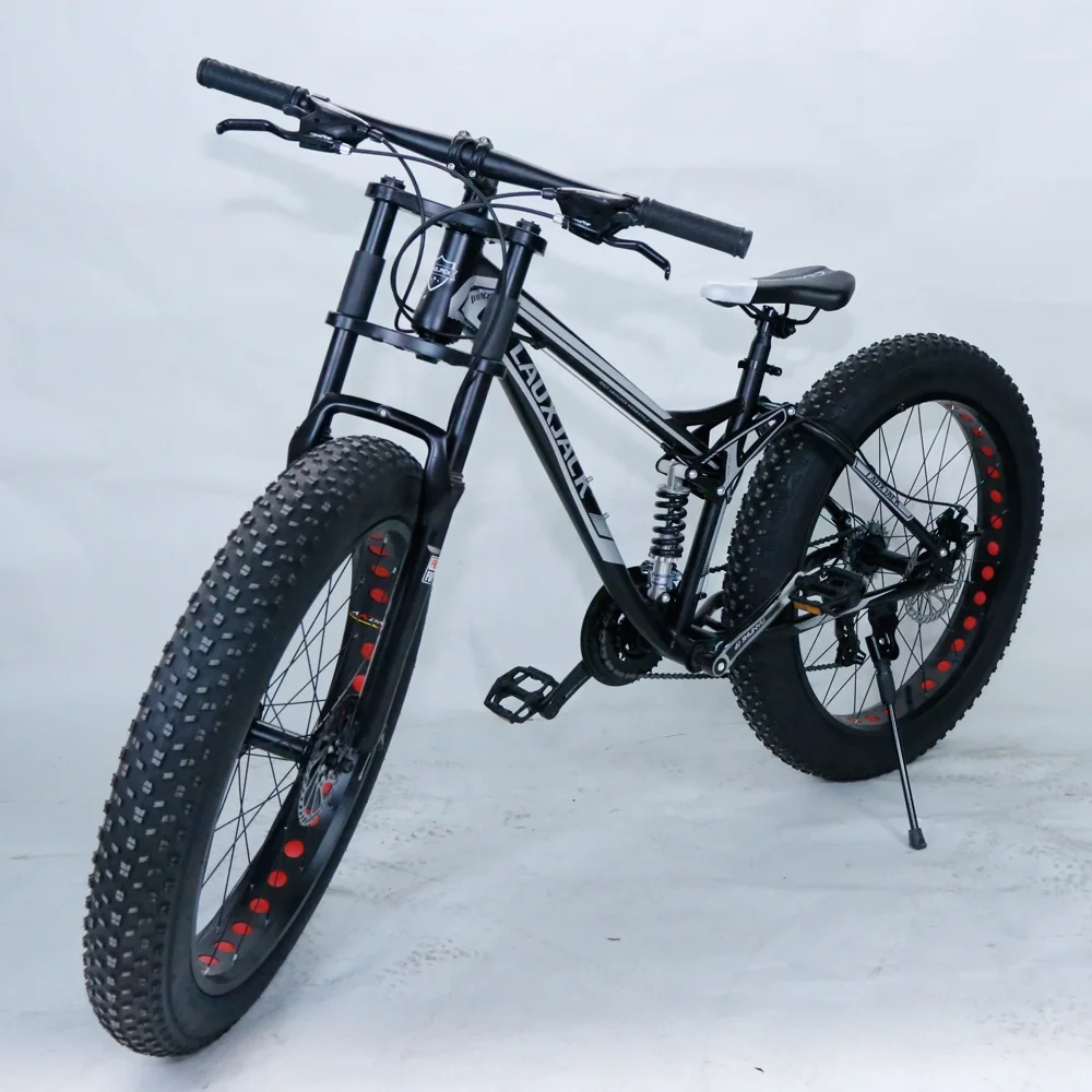 

China Factory manufacture full suspension fat tyre bicycle for adults mountain bike MTB, Customized