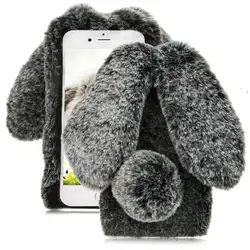 Fashion Fluffy Plush Warm Cell Phone Cases For iPh