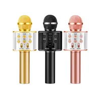 

WS858 Wireless Karaoke Microphone Portable mini home KTV for Music Playing and Singing Speaker Player Selfie PHONE PC