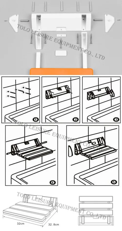 Folding Steam Room Shower Chair/ Wall Mount Shower Seat Buy Shower
