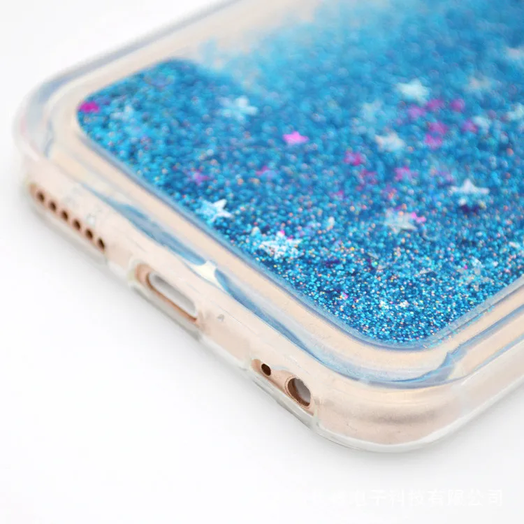 Jesoy Bling Glitter Heart Quicksand Moving Star Cases Phone Cover Cases For Iphone 6 6s Liquid 2234