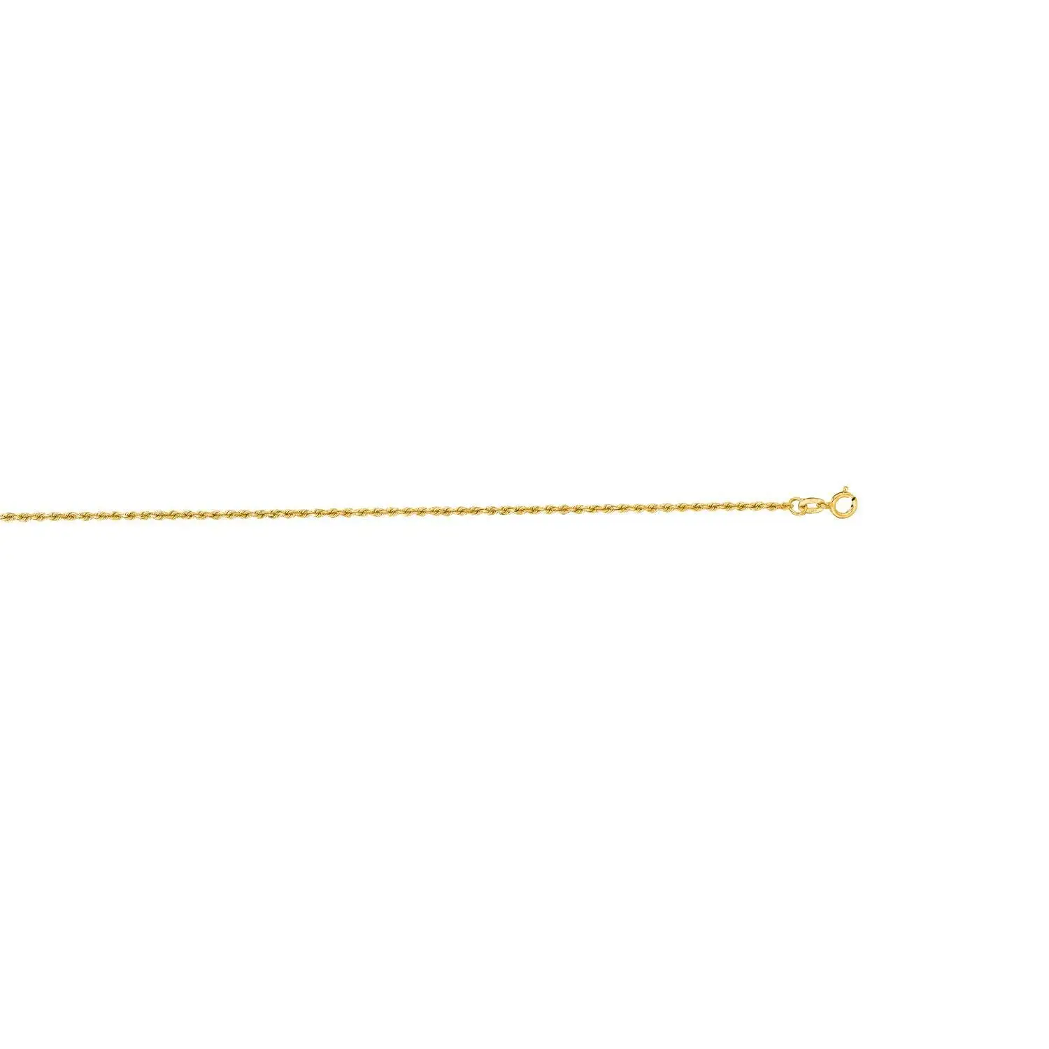 10K Yellow Gold 3.5mm Shiny Solid Diamond Cut Royal Rope Chain Bracelet with Lobster Clasp