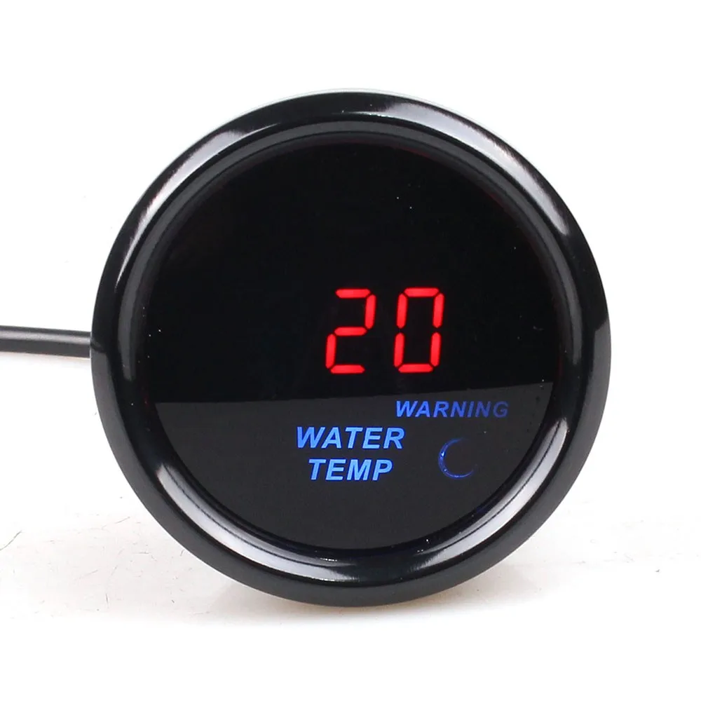 52mm 2inch Led Smoke Lens 0120 Celsius Water Temp Auto Gauge Water