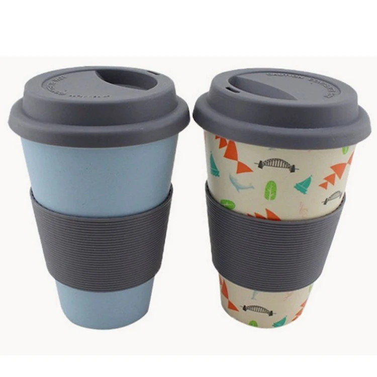 Wholesale Printed Free Sample Creative Custom Tea Bamboo Coffee Travel Mug