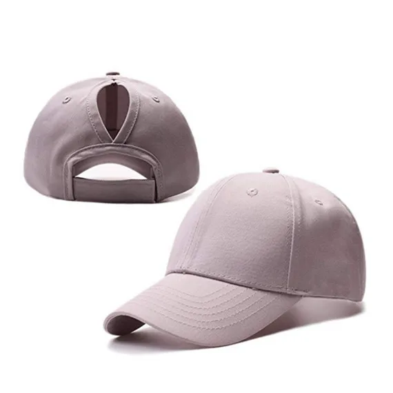 Messy High Bun Ponytail Adjustable Cotton Baseball Cap Hat Buy High