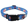Free Sample Custom Brand Label Printed Pattern Dog Collar Dog