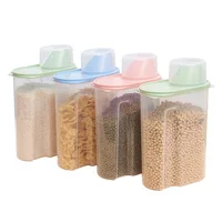 

2.5L Plastic Kitchen Food Storage Tanks Kitchen Accessories Cereal Grain Bean Rice Storage Container Box