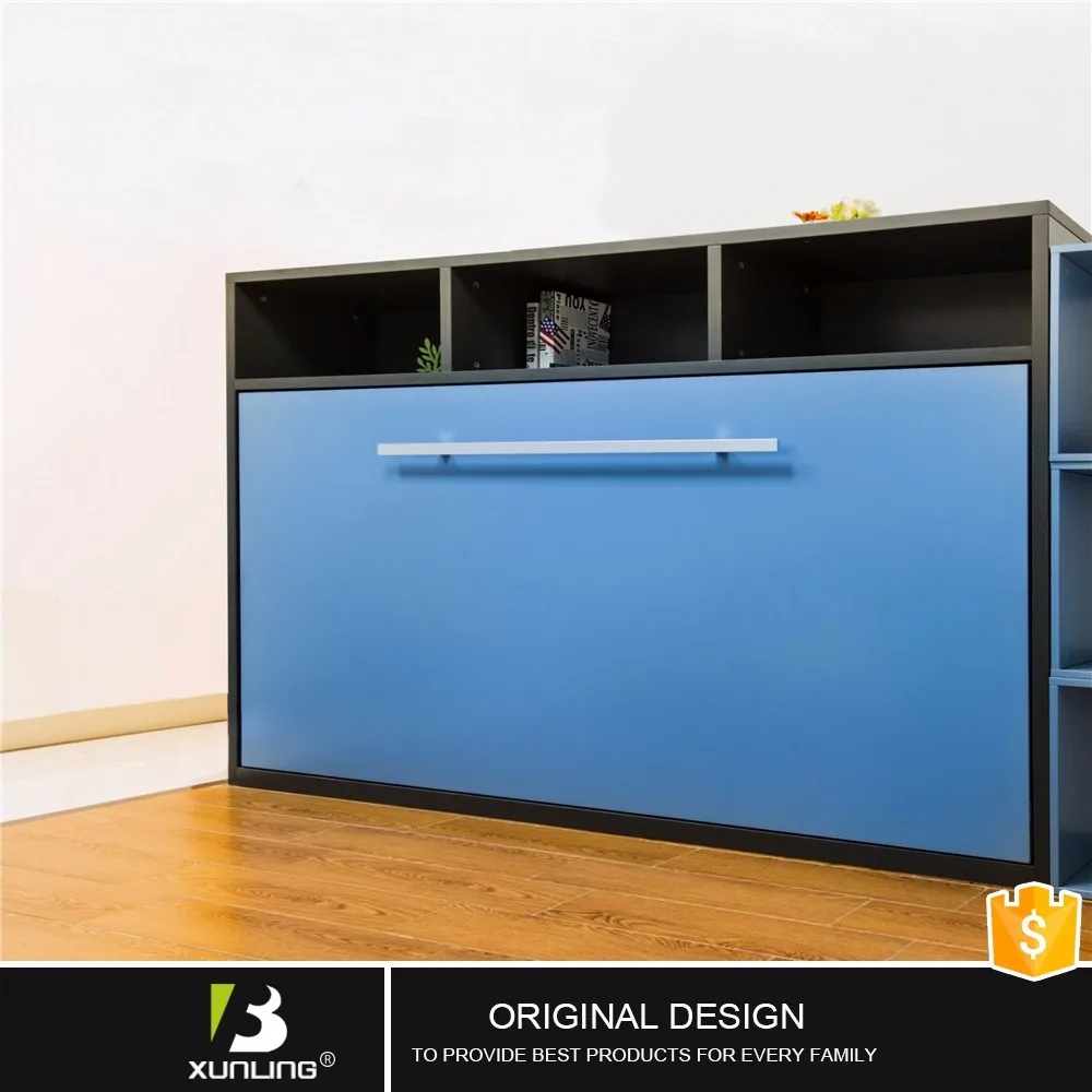 Ruimtebesparend innovatieve bed in kast custom hout bedden bedden ... Kast bedden voor kinderen