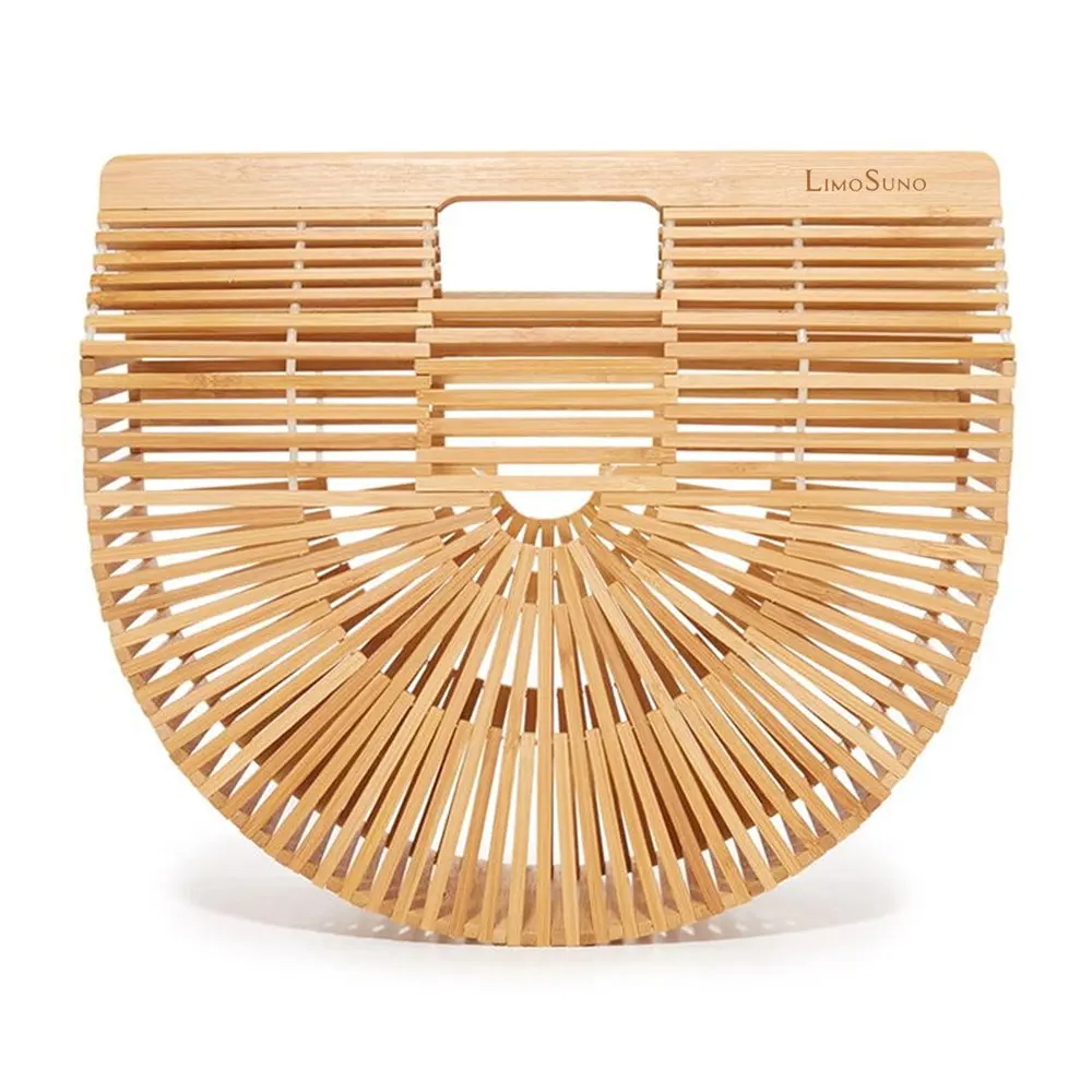 Big Ownstyle Natural Bamboo D Ring Shaped handles,diy women bags bolso classical bamboo handle wholesale Nature Color Bamboo Bag Handle DIY Handbag Accessories Purse Frame