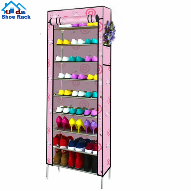 10 Tiers Shoe Rack 50 Pairs Non Woven Fabric Shoe Tower Organizer Cabinet Black Buy Modern Shoe Cabinet Simple Shoe Cabinet Large Shoe Cabinet Product On Alibaba Com