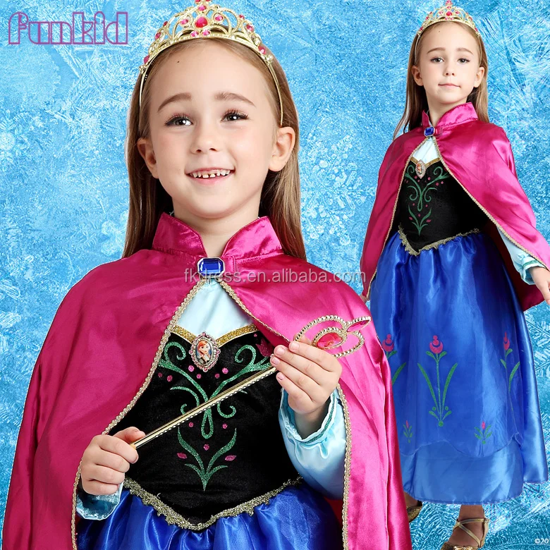 

elsa dress cosplay costume in frozen wholesale, As shown