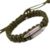LONGJIE simple outdoor umbrella rope bracelet hand woven 925 silver jewelry Wolf Warriors three style bracelet factory outlets