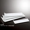 Japanese style wholesale white fine elegant long rectangle porcelain japanese sushi plate