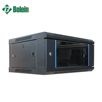 

BOLEIN Professional Network Supplier Black RAL9004 19 Inch Single Section 4U Wall Mount Network Rack Cabinet