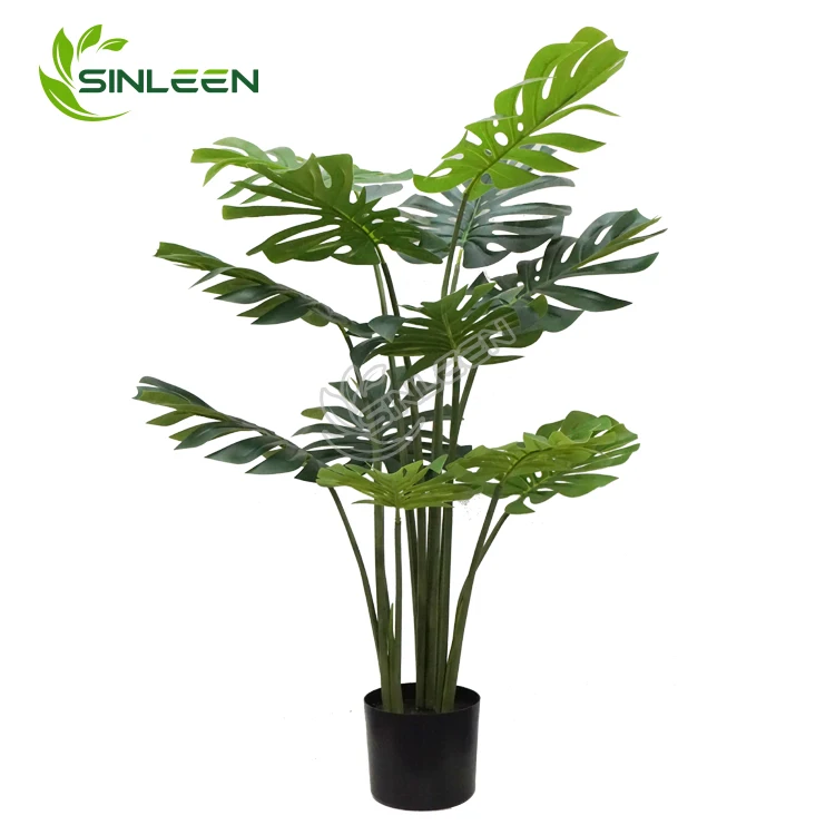 

Factory Direct Sale Monstera Deliciosa Large Leaf Decorative Artificial Plant, Natural green