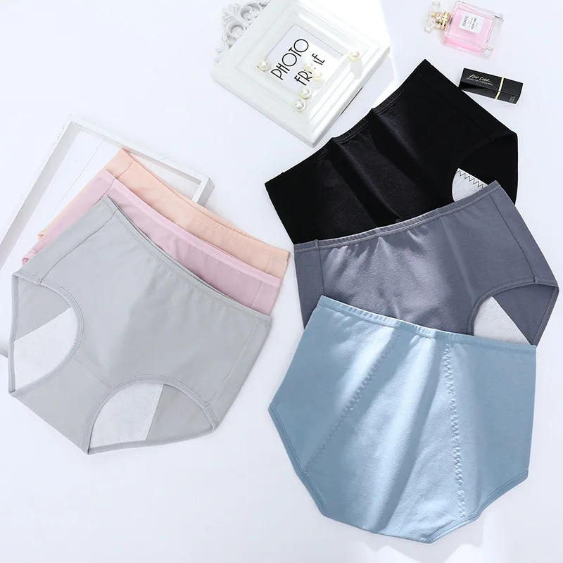 Ladies High Waist Cotton Period Panty Breathable Menstrual Panties