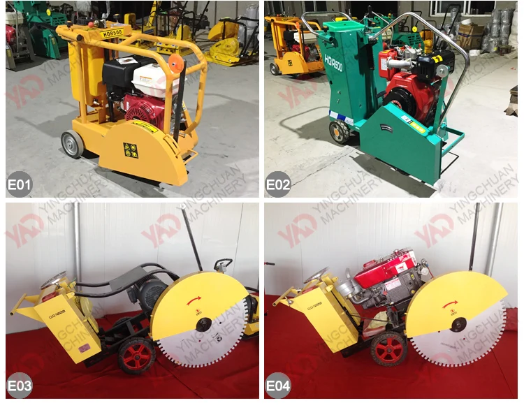 Concrete floor concrete slab asphalt concrete saw reinforced asphalt hydraulic concrete cutting machine