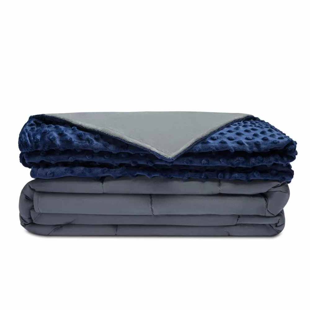 Wholesale Navy Heavy Anxiety Weighted Blanket 20 Lbs - Buy Weighted