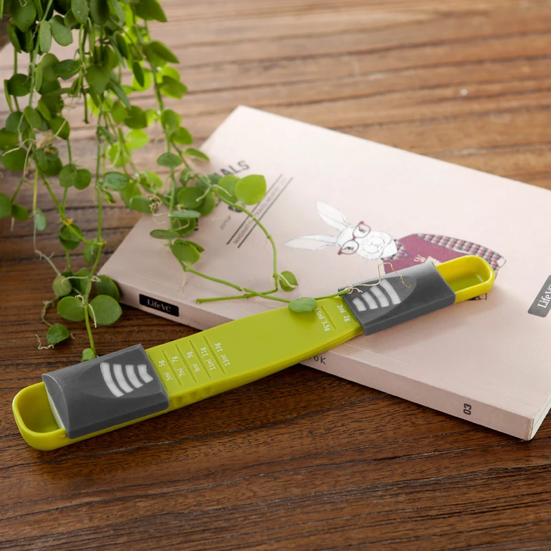 
6 Scales Adjustable Plastic Coffee Measuring Spoon 