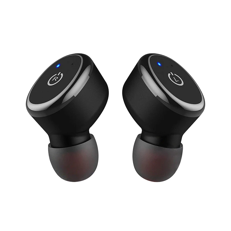 

IPX8 Waterproof Bluetooth Earphone, Bluetooth 5.0 TWS Headphone with 600mAh Charging Box, Stereo Bluetooth Headset with Mic, Black
