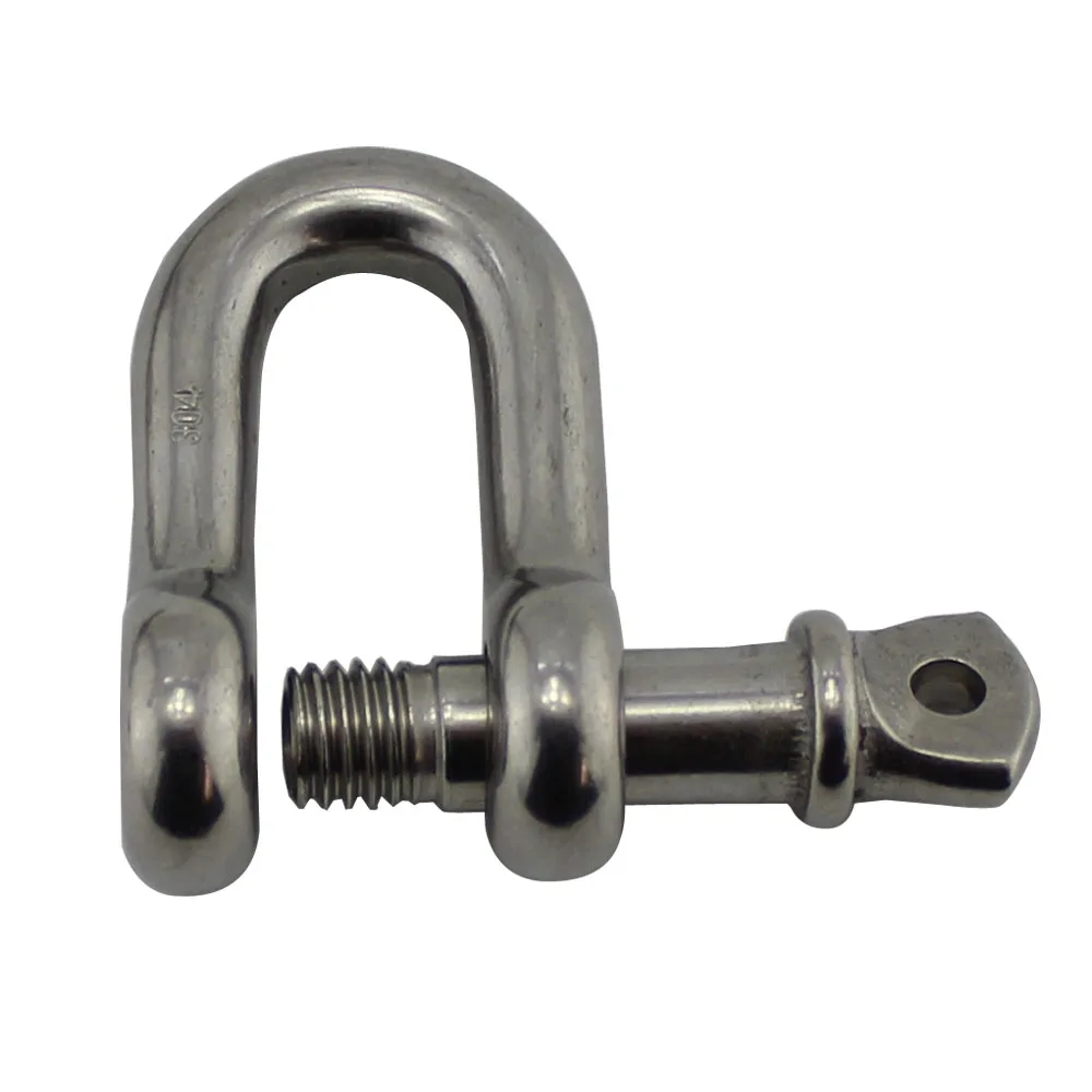 High Quality SS304/316 Captive Screw Pin US Type D Shackle