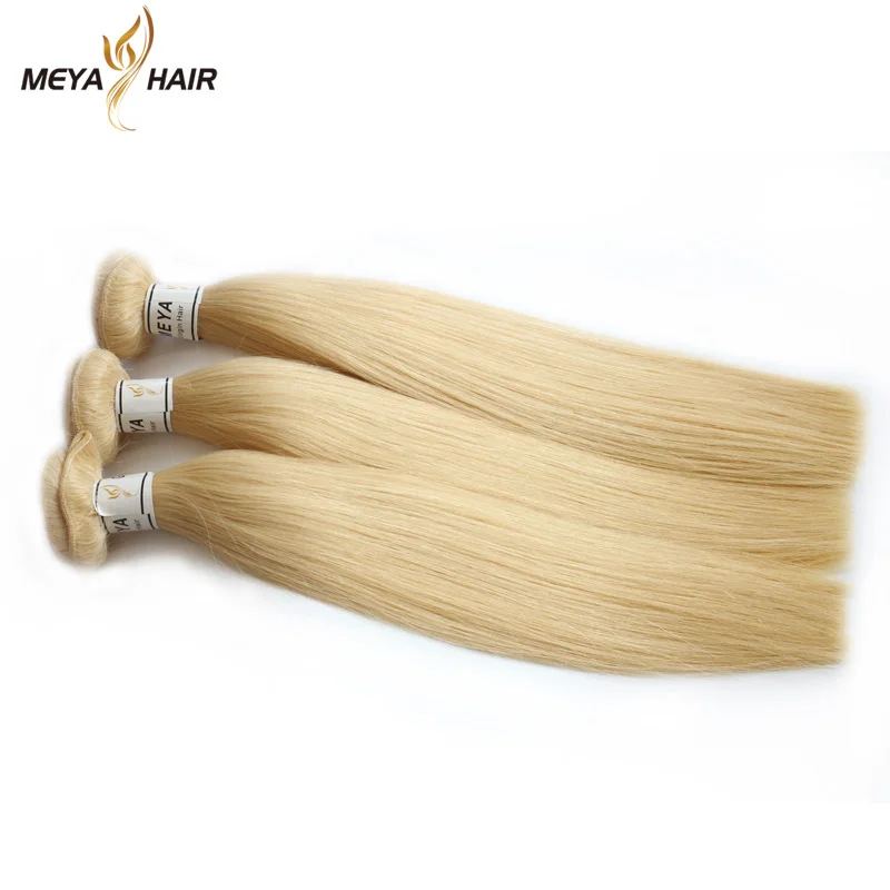 

Easy to be colored virgin hair 613 platinum hair weaving blonde curly russian human hair