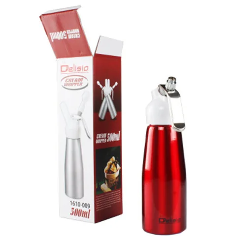 

High Quality OEM 250ML, 500ML Aluminium Alloy Cream Whipper for Cake, Red;black;white;silver