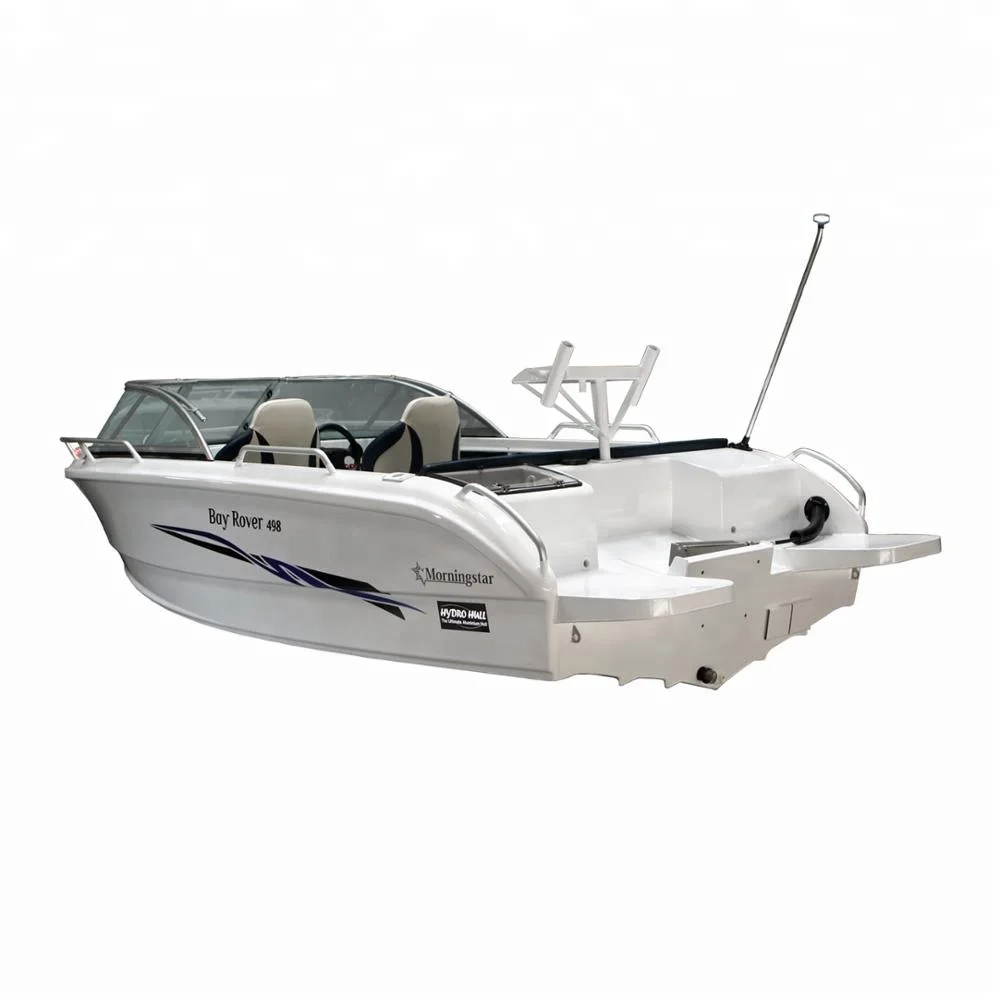 
2018 New small aluminum racing runabout motor boat for sale 