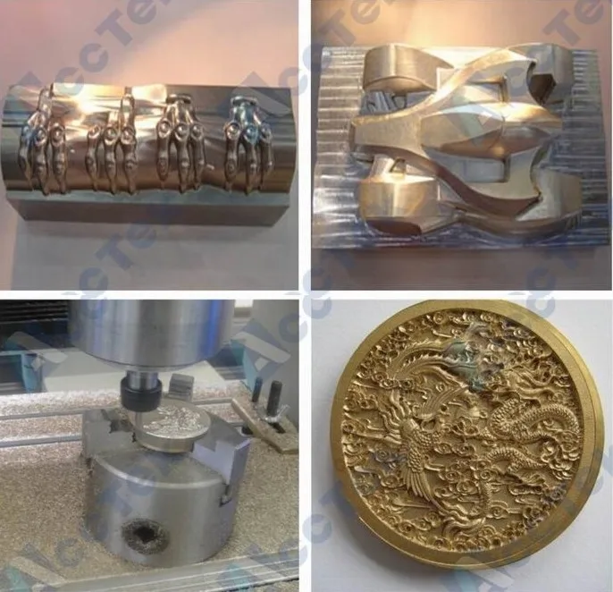 Heavy duty steel structure mould metal cnc router 3 axis cnc milling machine 4040 6060